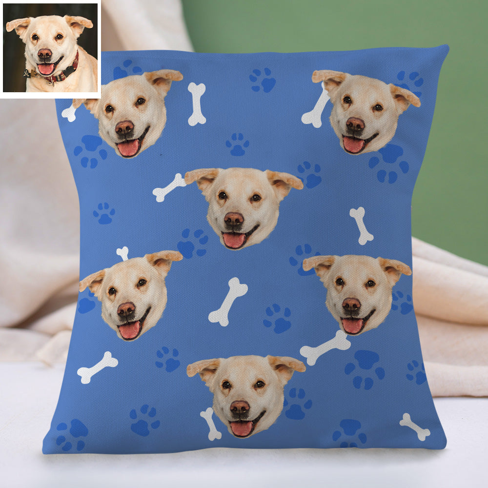Personalisiertes Hundegesicht Kissen Dekorativer Kissenbezug Haustier Gesichtskissen Wohnkissen Individuelles Geschenk