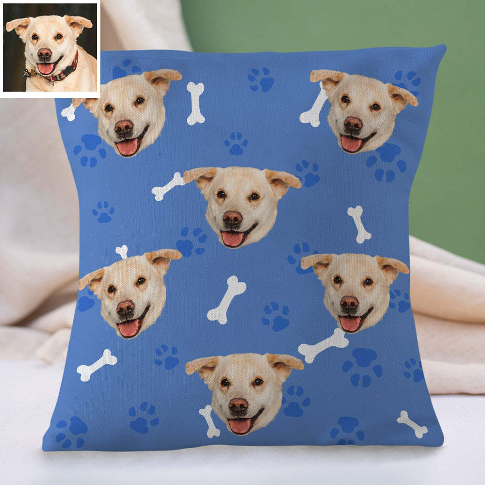 Personalisiertes Hundegesicht Kissen Dekorativer Kissenbezug Haustier Gesichtskissen Wohnkissen Individuelles Geschenk