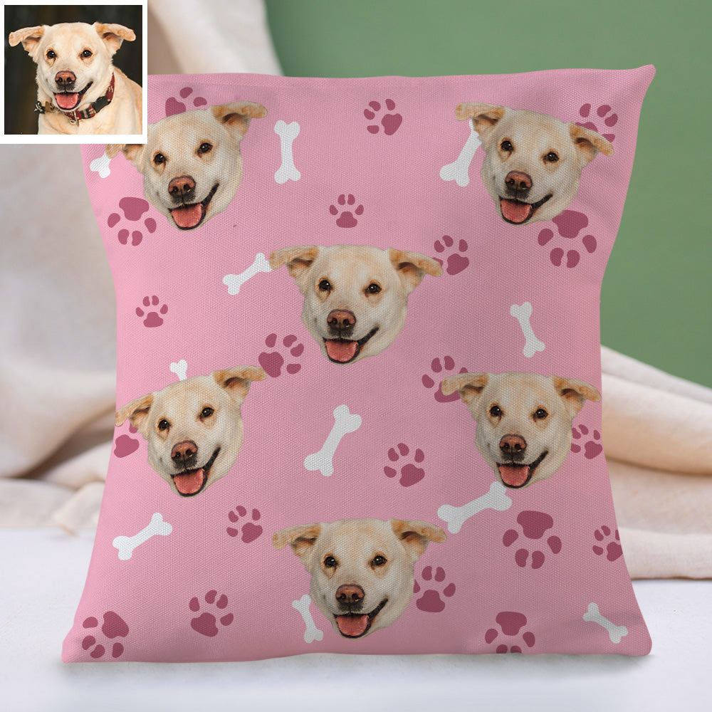 Personalisiertes Hundegesicht Kissen Dekorativer Kissenbezug Haustier Gesichtskissen Wohnkissen Individuelles Geschenk