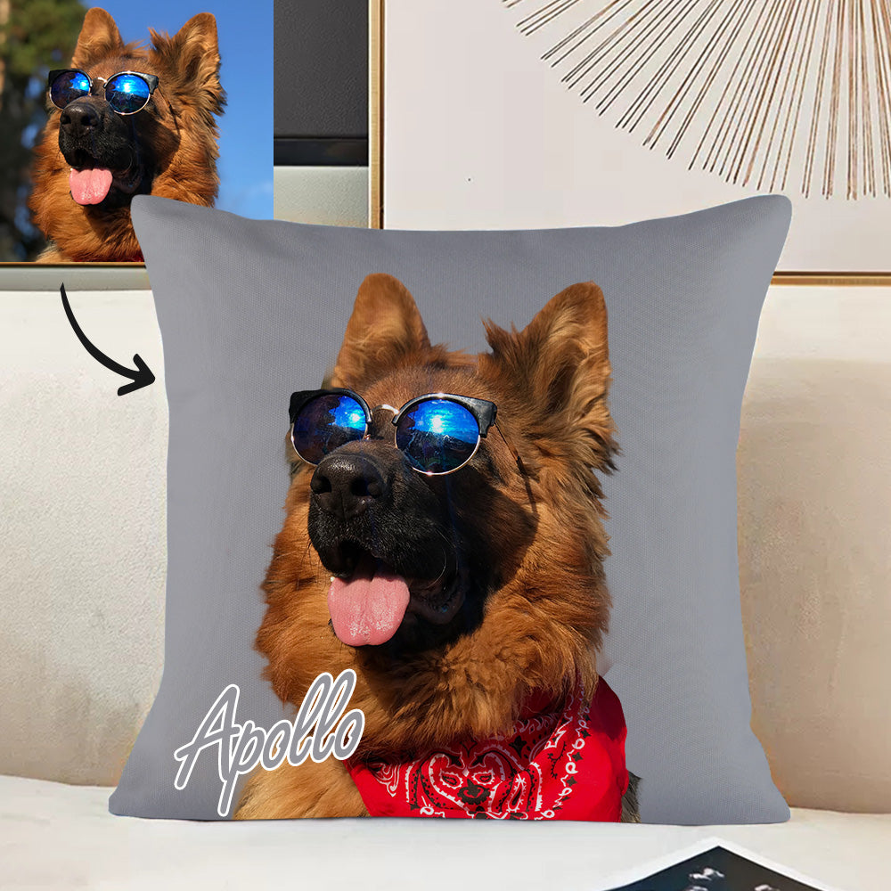 Personalisiertes Haustier Foto Kissen Dekoratives Kissenbezug Katzen Kissen Hund Kissen Wohnkissen Individuelles Geschenk