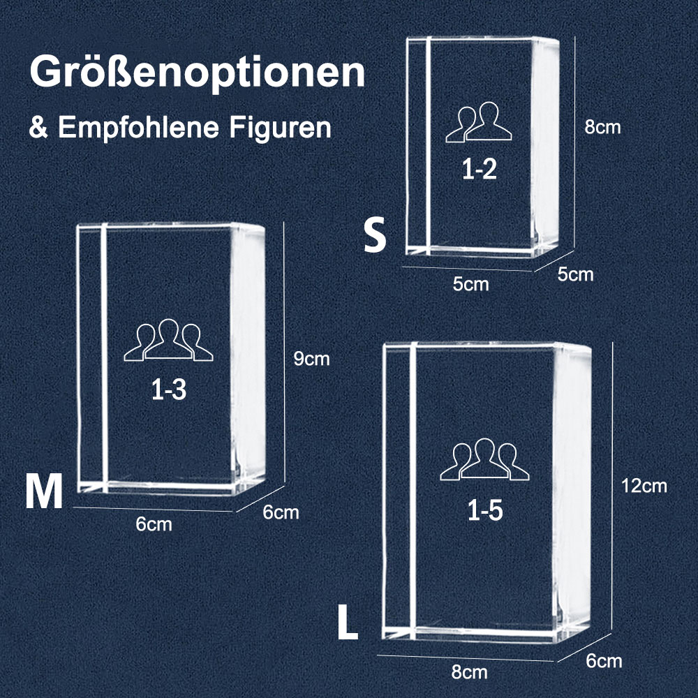 Muttertag Geschenk Personalisierter 3D Foto Kristall Mit Lasergravur Individuelles