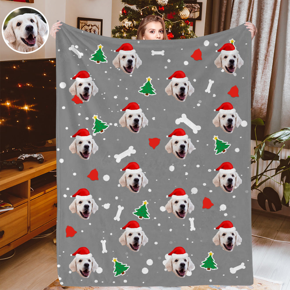 Personalisiertes Weihnachtsdecken Individuelle Hundedecken Kuscheldecke Weihnachtsgeschenk