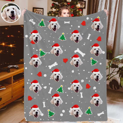 Personalisiertes Weihnachtsdecken Individuelle Hundedecken Kuscheldecke Weihnachtsgeschenk