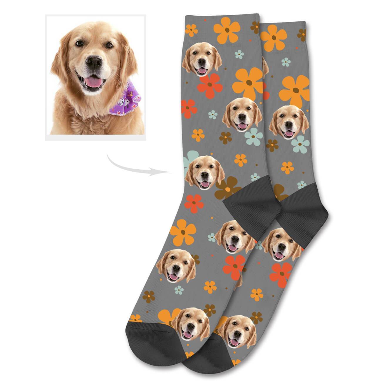 Personalisierte Hundesocken Individuelle Socken Mit Foto Deines Hundes