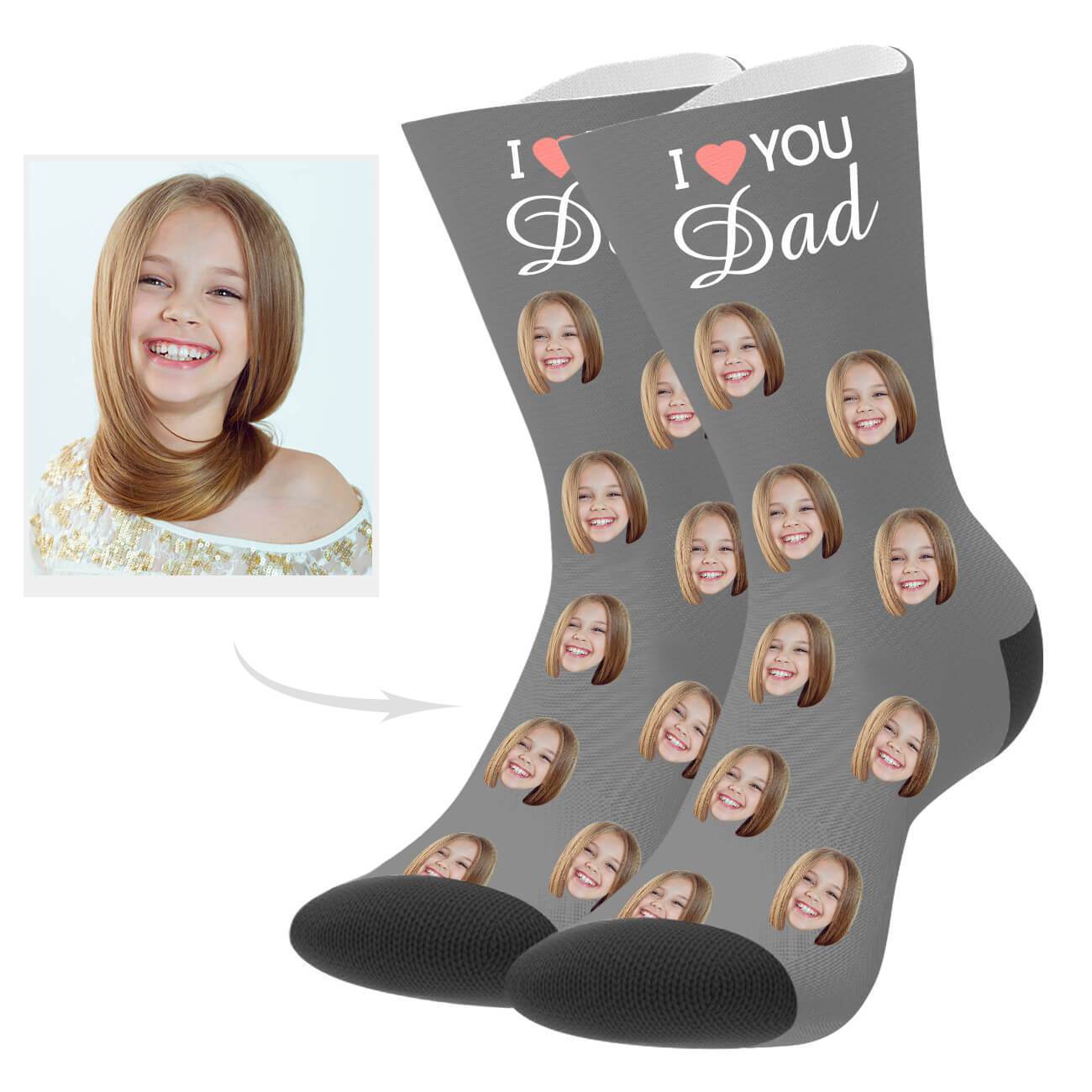 Personalisierte Socken Mit Gesicht Des Vaters Geschenk Zum Vatertag