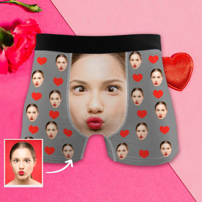 Jubiläumsgeschenk für Ehemann Personalisierte Boxershorts mit Foto