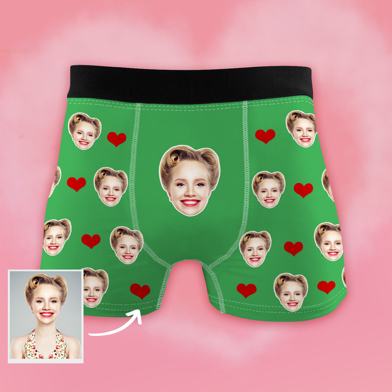 Geschenk für Freund Personalisierte Boxershorts mit Gesicht Weihnachtsgeschenk für Ehemann