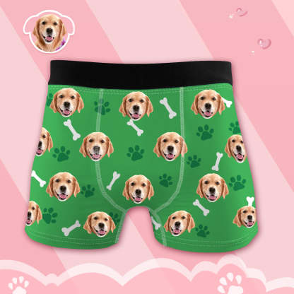 Herren Boxershorts mit Hundefoto Personalisierte Haustier Unterwäsche mit Hundegesicht