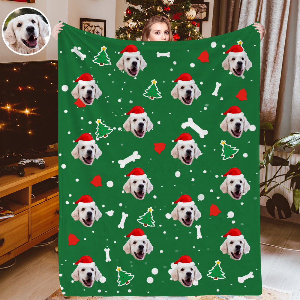Personalisiertes Weihnachtsdecken Individuelle Hundedecken Kuscheldecke Weihnachtsgeschenk