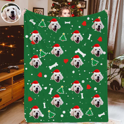 Personalisiertes Weihnachtsdecken Individuelle Hundedecken Kuscheldecke Weihnachtsgeschenk