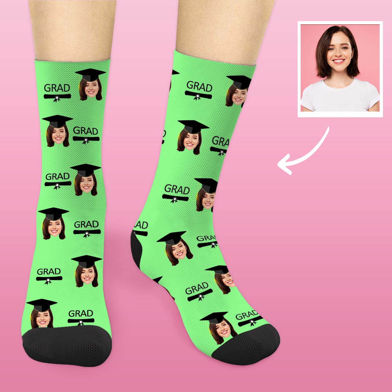Personalisierte Abschluss Socken 2025 Mit Foto Lustige Graduation Geschenke Für Sie Und Ihn