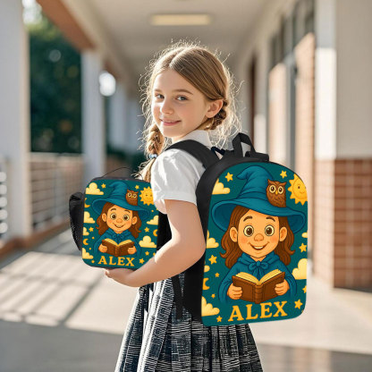 Personalisierter Kinder Rucksack Mit Foto Und Name Cartoon Portrait Schulranzen Back To School Geschenk Für Mädchen