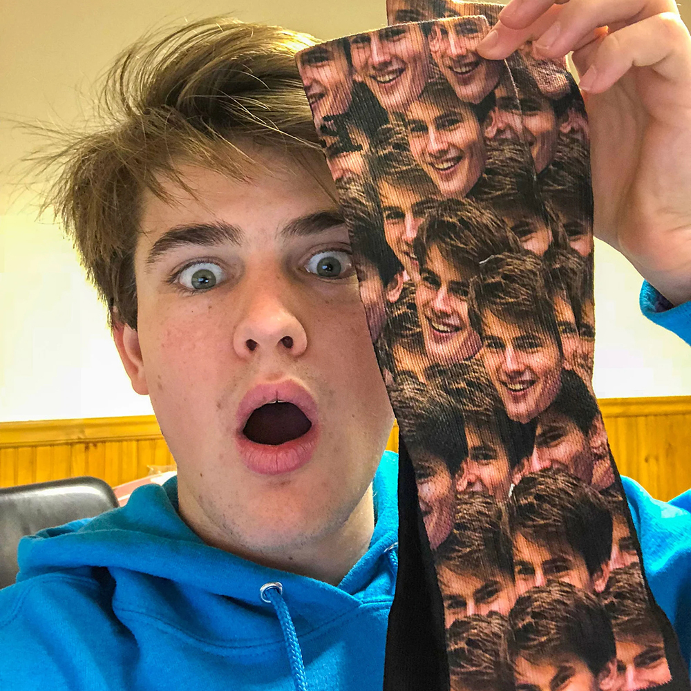 Weihnachtsgeschenk Weihnachtssocken Foto Socken Personalisierte Socken Mit Bild