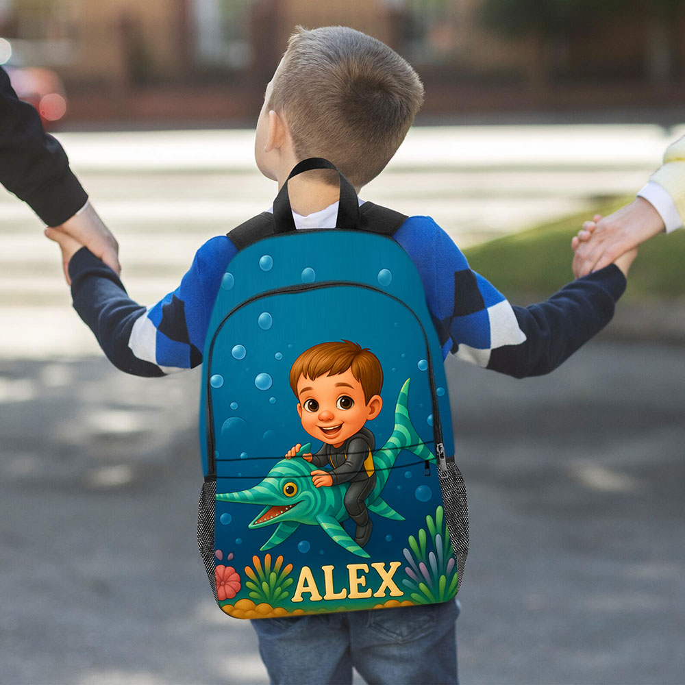 Personalisierter Kinder Rucksack Mit Cartoon Bild Und Name Einzigartiger Weltraum Abenteuer Schulranzen Für Kinder
