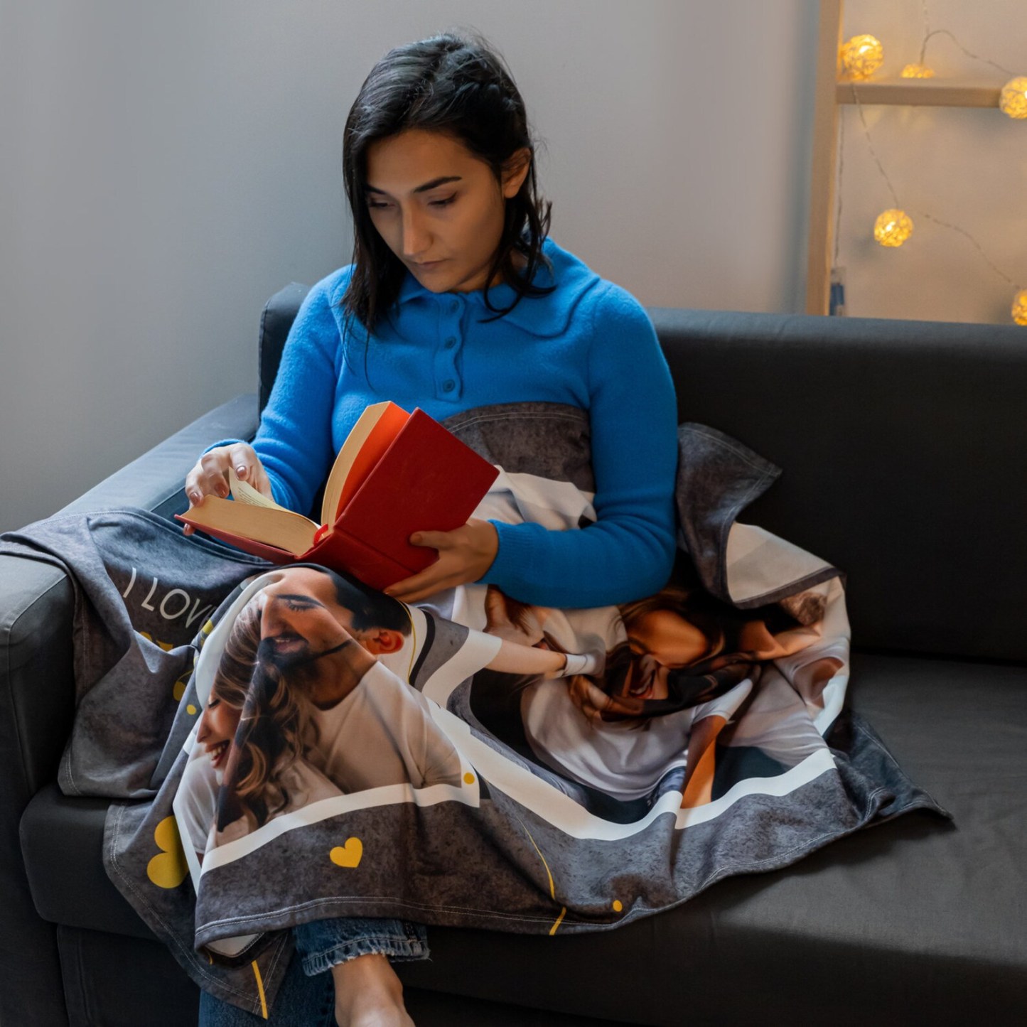 Personalisierte Fotodecke Mit Collage Und Text Muttertagsgeschenk Erinnerungsstück Mit Foto