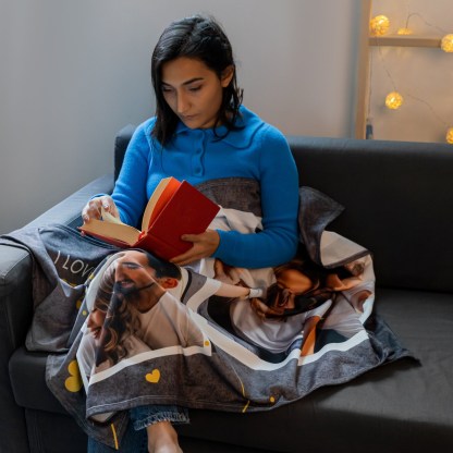 Personalisierte Fotodecke Mit Collage Und Text Muttertagsgeschenk Erinnerungsstück Mit Foto