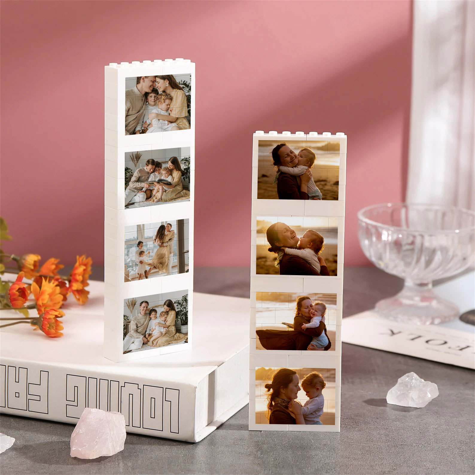 Der personalisierte Foto Collage Baustein Puzzle Individuelles Bild Bauklotz Liebesgeschenk