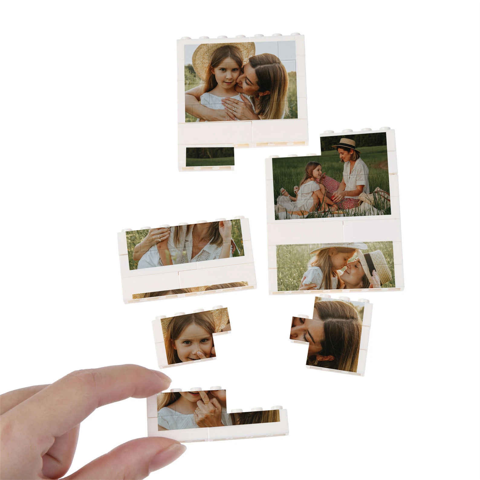 Der personalisierte Foto Collage Baustein Puzzle Individuelles Bild Bauklotz Liebesgeschenk