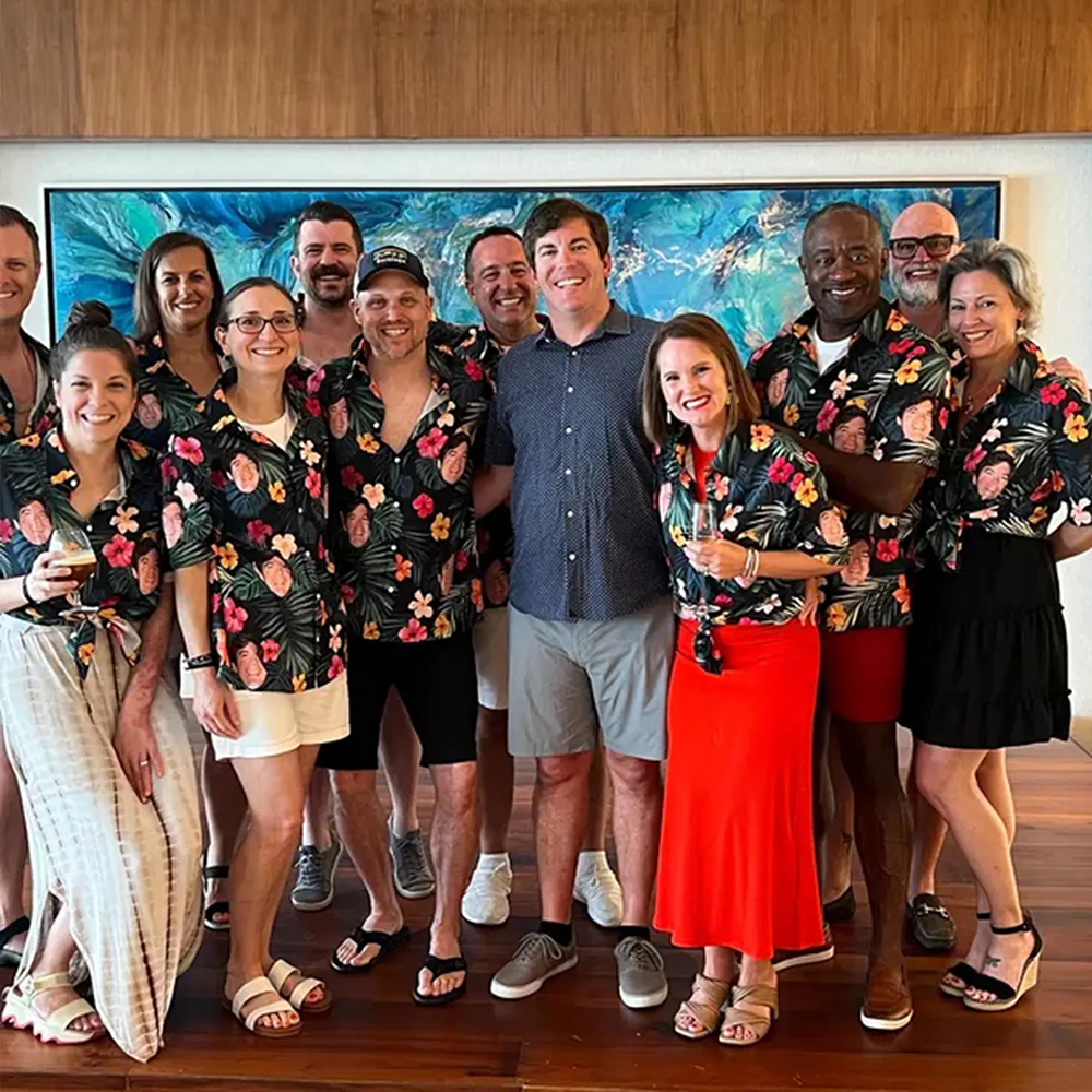 Personalisierte Hawaii-Hemd Mit Gesicht Individuelles Shirt Geschenk Für Freund Ehemann