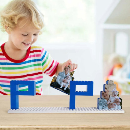 Personalisierbares Foto-Baustein-Puzzle für Papy Geschenke zum Vatertag