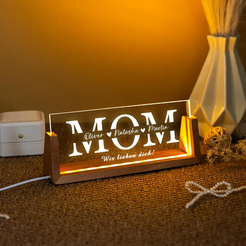 Personalisierte Name Mama Nachtlicht Muttertagsgeschenk Ideen Großmutter Mama Geschenke Geburtstagsgeschenke für Mama