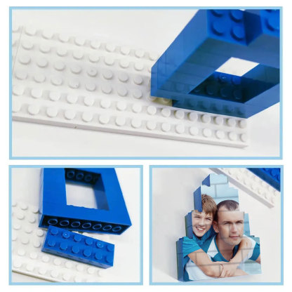 Personalisierbares Foto-Baustein-Puzzle für Papy Geschenke zum Vatertag