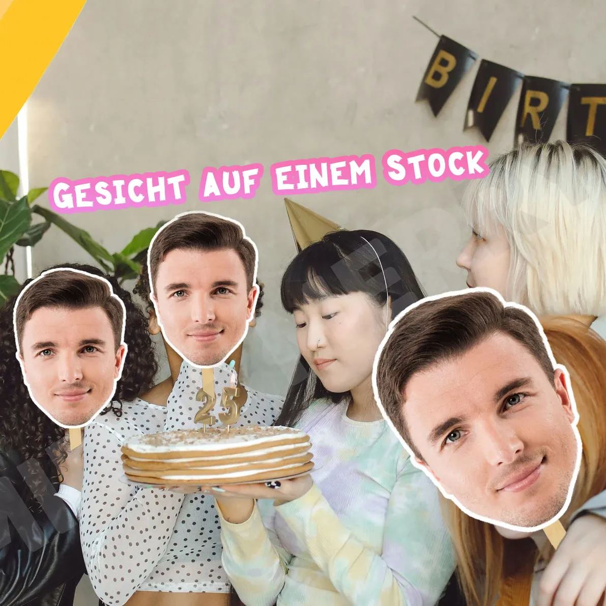 Personalisierte Gesichter auf einem Stab Druckbare große Kopf Ausschnitte Lustiger Bräutigam Gesicht Ventilator Junggesellenabschied Party Mitbringsel