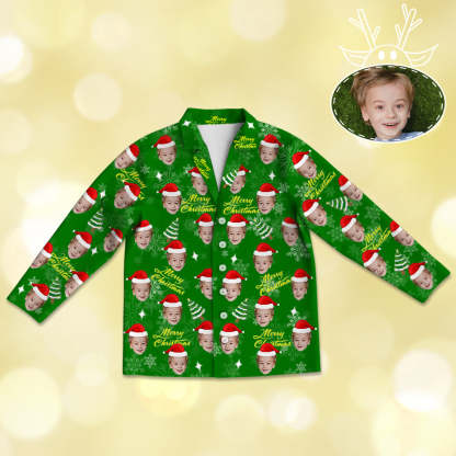 Kinder Weihnachtsgeschenk Personalisierte Weihnachts Schlafanzüge Kinder Individuelle Schlafanzüge Mit Foto