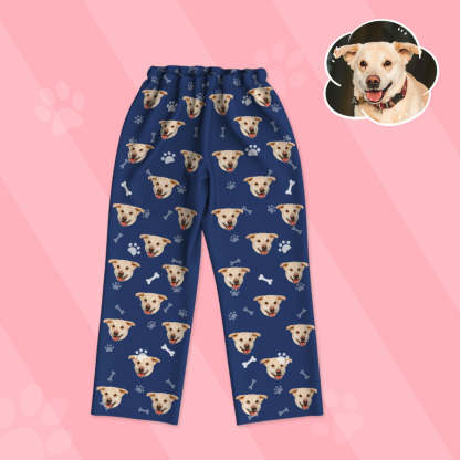 Kinder Schlafanzug mit Hundegesicht Personalisiert Kinder Schlafanzug mit Hunde Foto Geschenk für Kinder