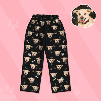 Kinder Schlafanzug mit Hundegesicht Personalisiert Kinder Schlafanzug mit Hunde Foto Geschenk für Kinder