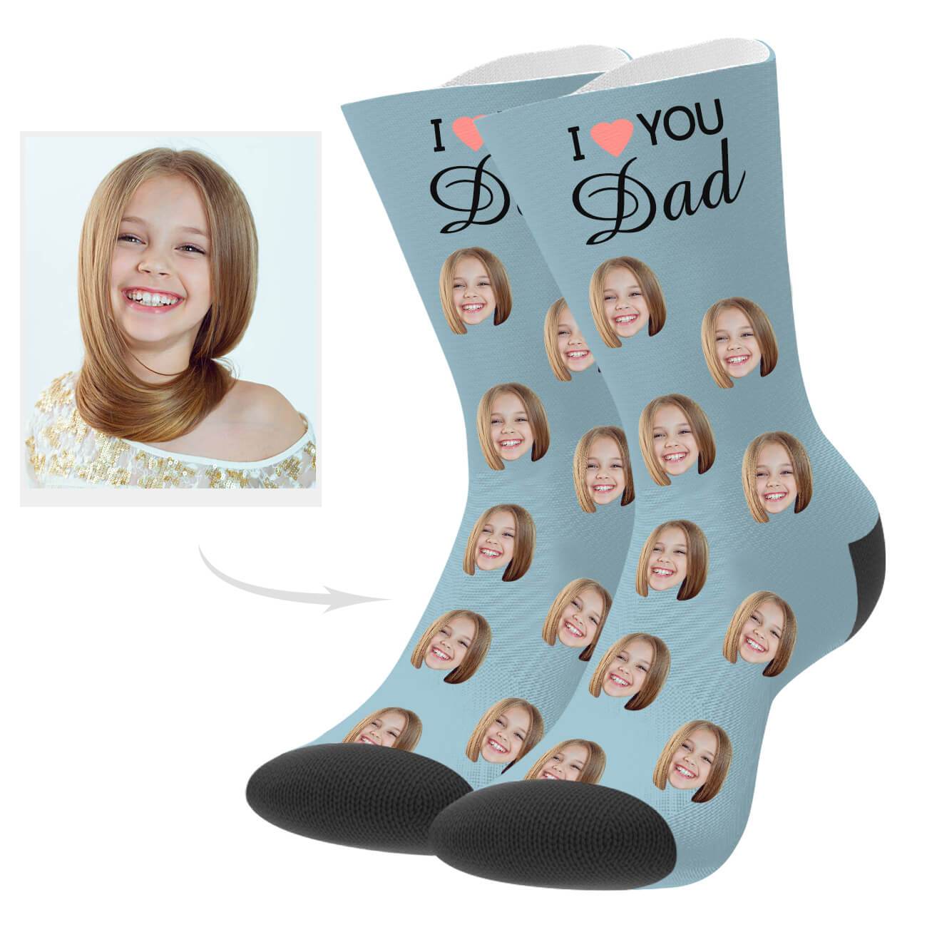 Personalisierte Socken Mit Gesicht Des Vaters Geschenk Zum Vatertag