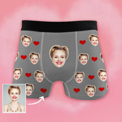Geschenk für Freund Personalisierte Boxershorts mit Gesicht Weihnachtsgeschenk für Ehemann