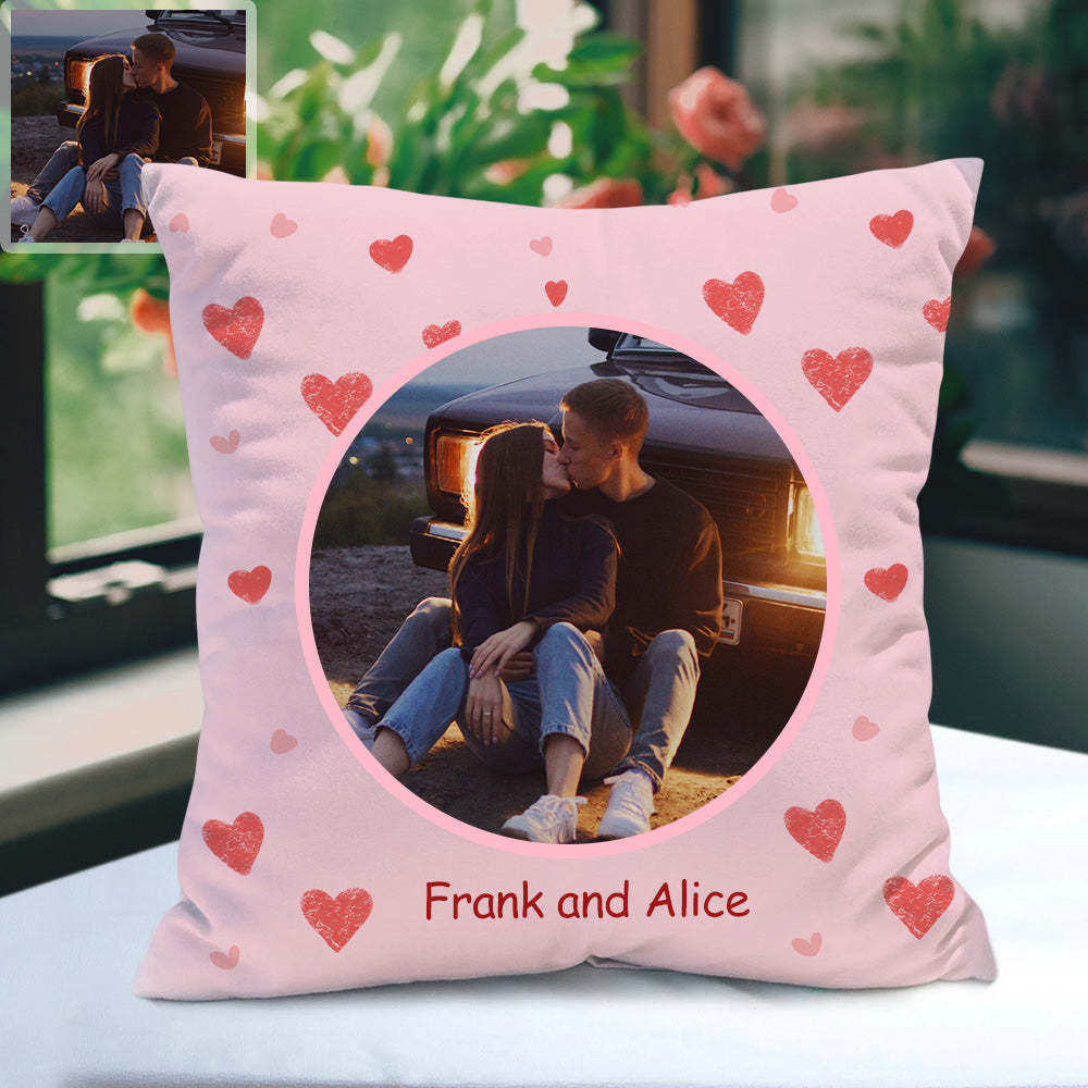 Personalisiertes Fotokissen Kissenbezug Dekoratives Kissen Foto Zierki