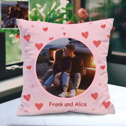 Personalisiertes Fotokissen Kissenbezug Dekoratives Kissen Foto Zierkissen