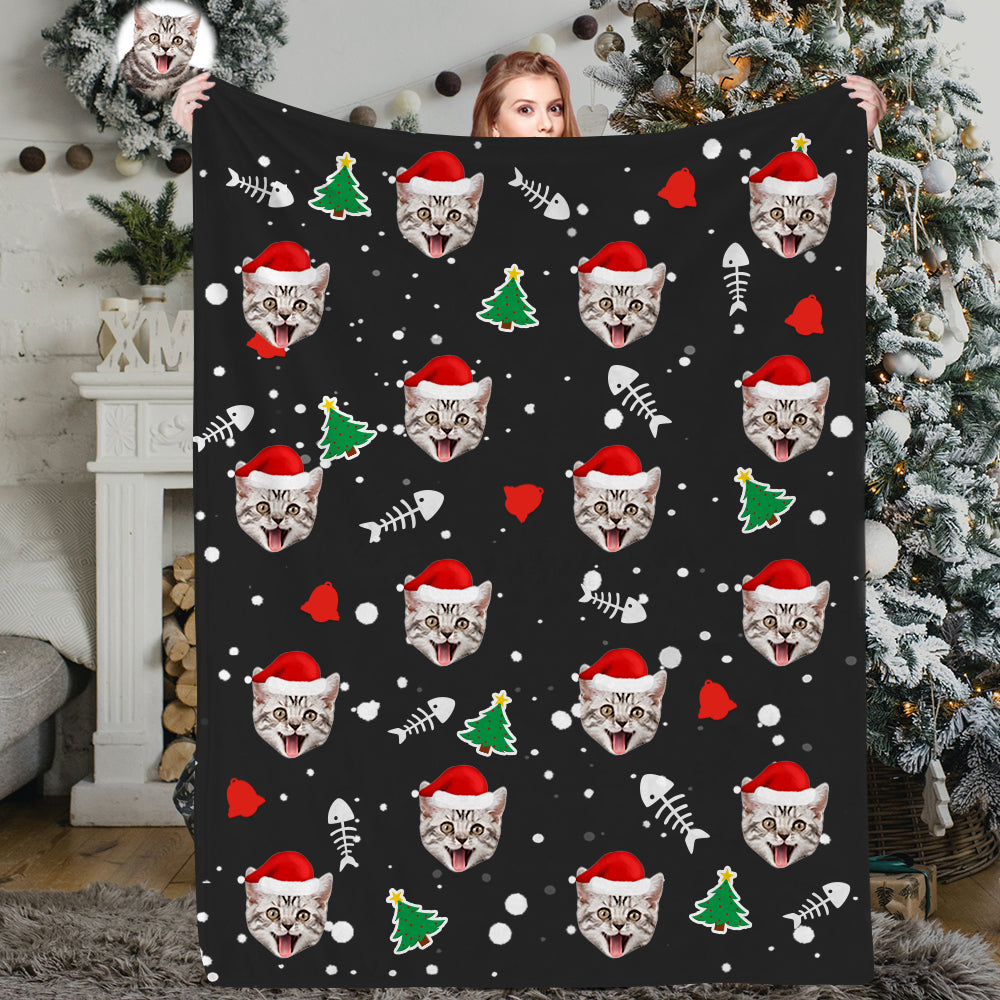 Personalisiertes Weihnachtsdecken Individuelle Hundedecken Kuscheldecke Weihnachtsgeschenk