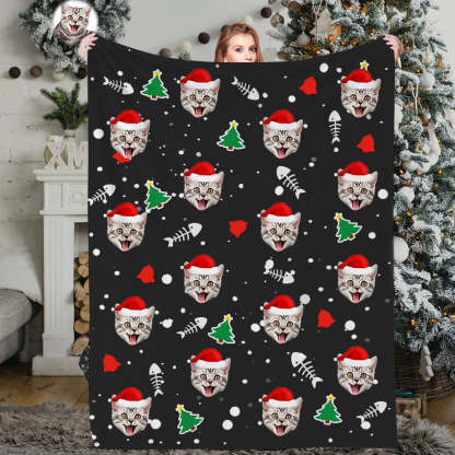 Personalisiertes Weihnachtsdecken Individuelle Hundedecken Kuscheldecke Weihnachtsgeschenk