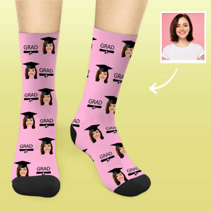 Personalisierte Abschluss Socken 2025 Mit Foto Lustige Graduation Geschenke Für Sie Und Ihn