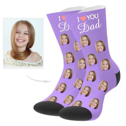 Personalisierte Socken Mit Gesicht Des Vaters Geschenk Zum Vatertag