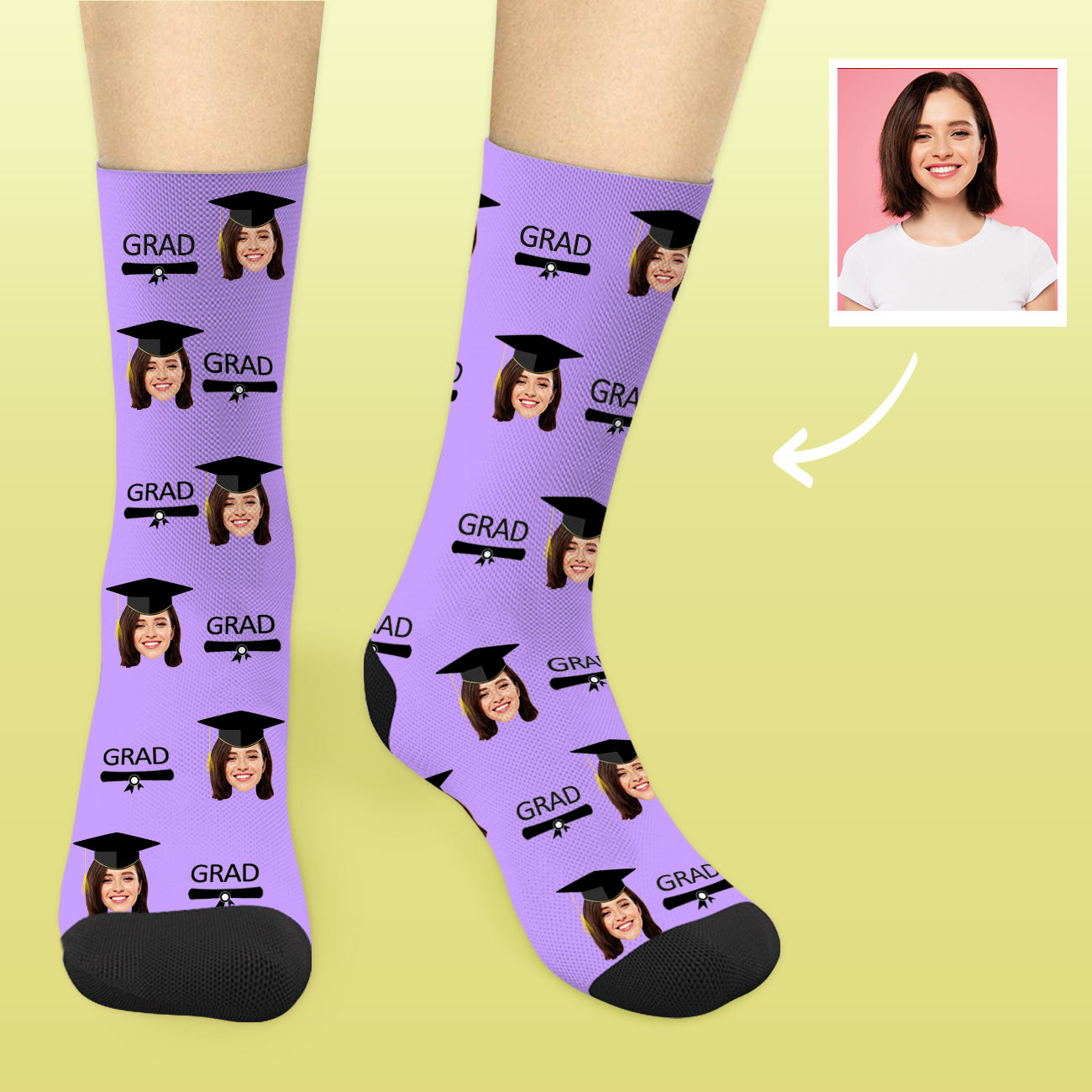 Personalisierte Abschluss Socken 2025 Mit Foto Lustige Graduation Geschenke Für Sie Und Ihn