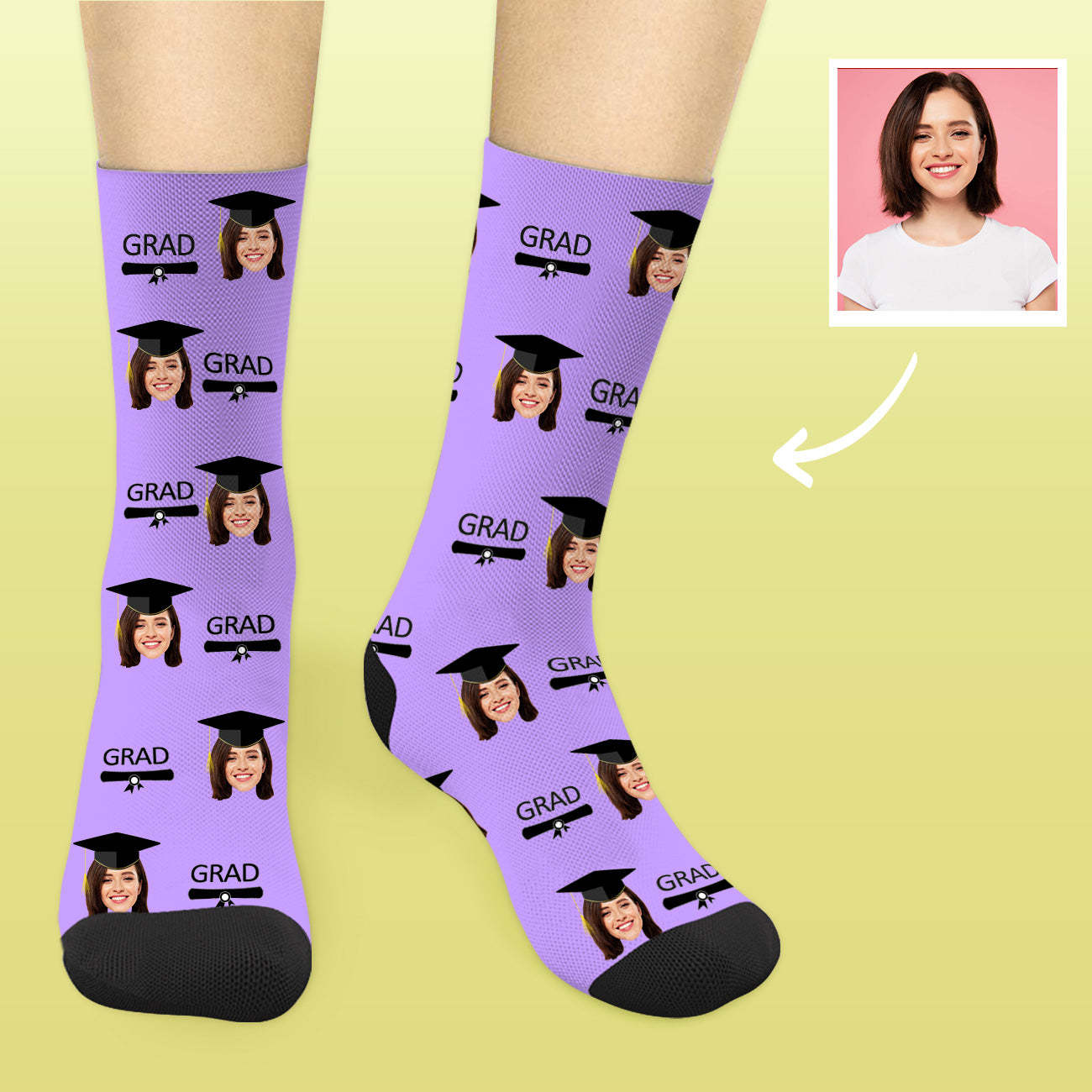 Personalisierte Abschluss Socken 2025 Mit Foto Lustige Graduation Geschenke Für Sie Und Ihn