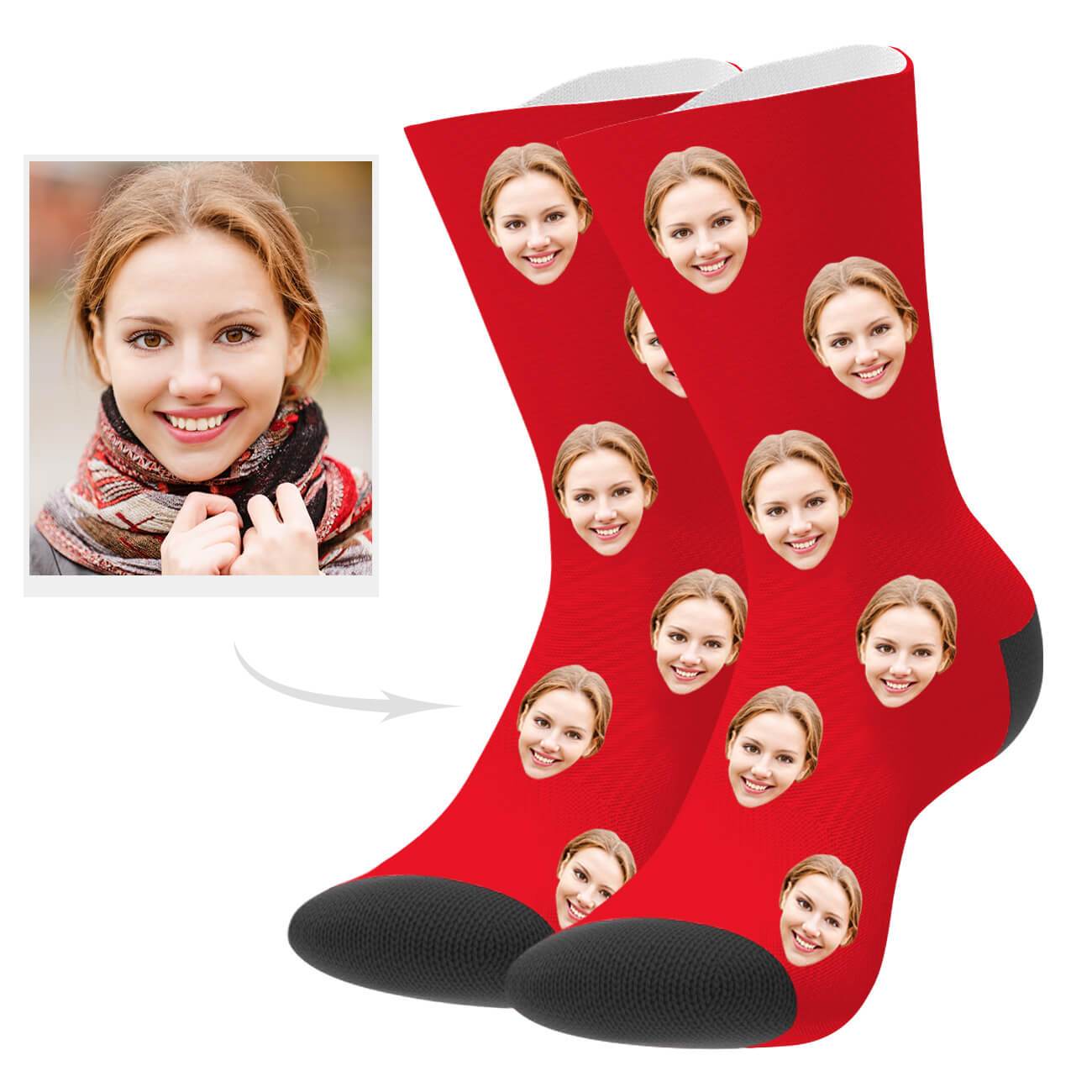 Gesichtsfoto Socken Personalisierte Gesicht Socken
