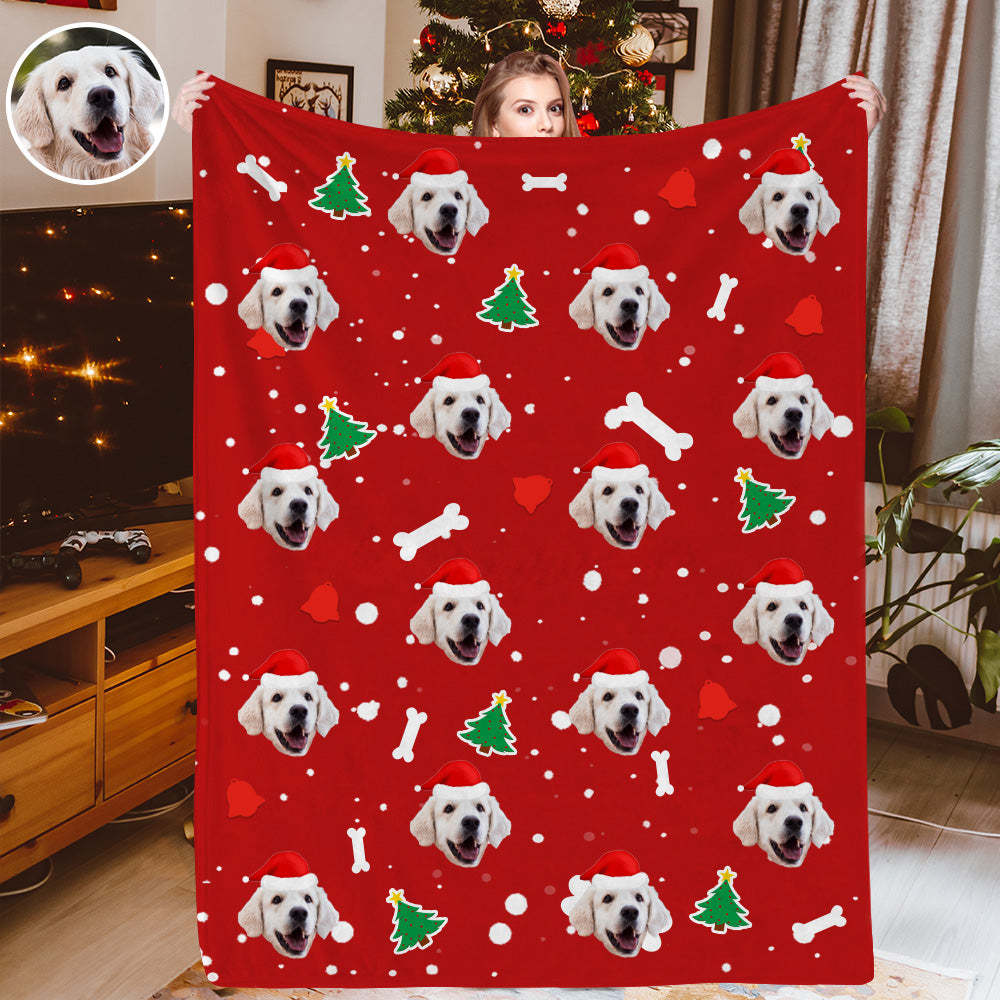 Personalisiertes Weihnachtsdecken Individuelle Hundedecken Kuscheldecke Weihnachtsgeschenk
