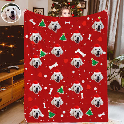 Personalisiertes Weihnachtsdecken Individuelle Hundedecken Kuscheldecke Weihnachtsgeschenk