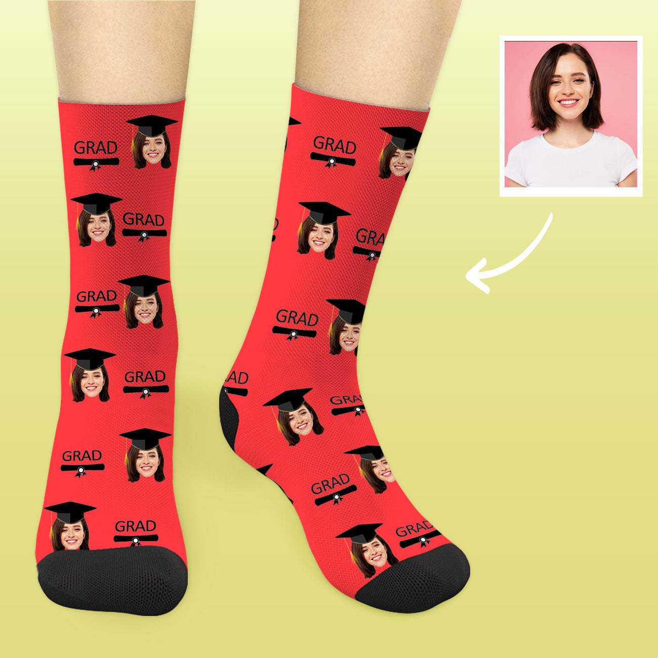 Personalisierte Abschluss Socken 2025 Mit Foto Lustige Graduation Geschenke Für Sie Und Ihn
