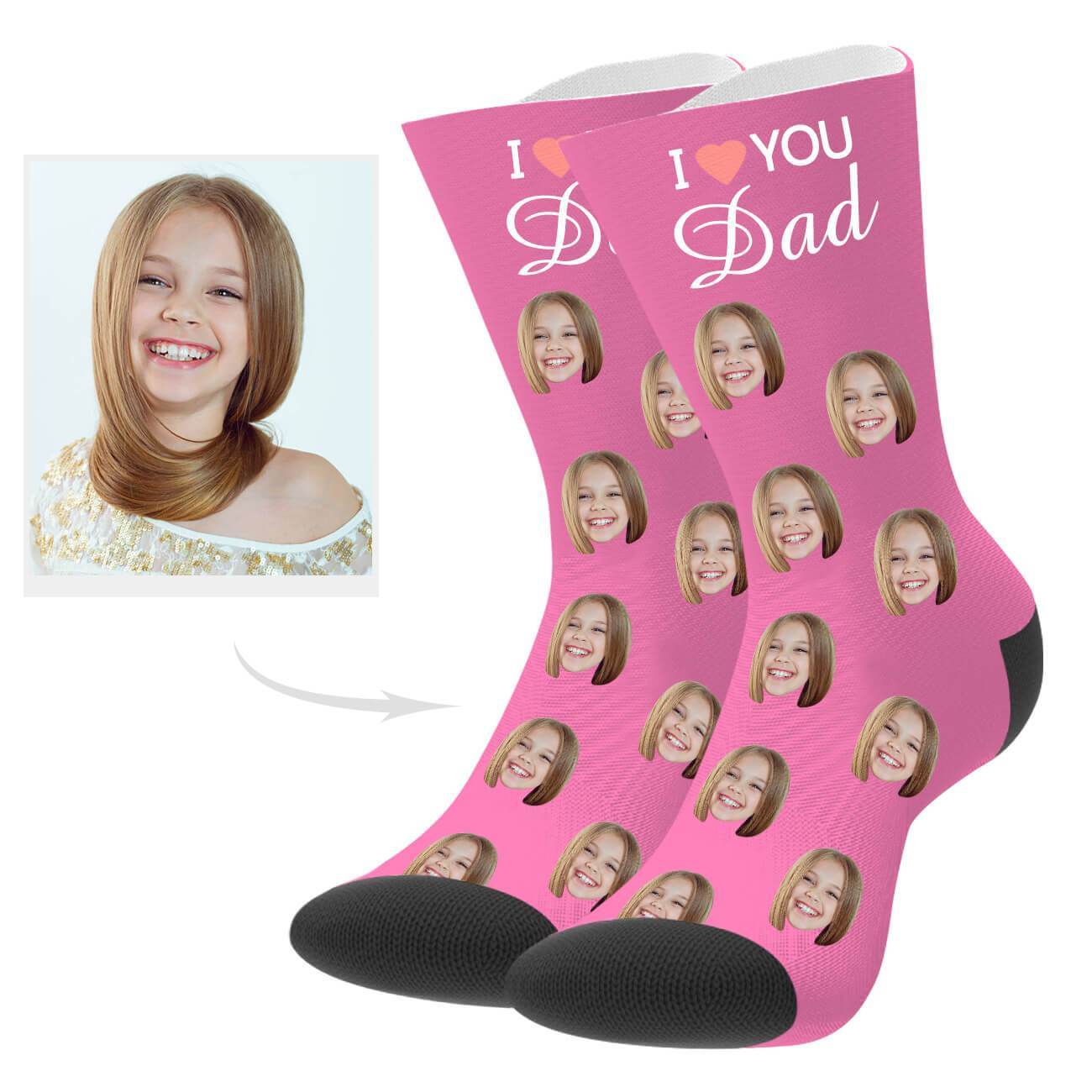 Personalisierte Socken Mit Gesicht Des Vaters Geschenk Zum Vatertag