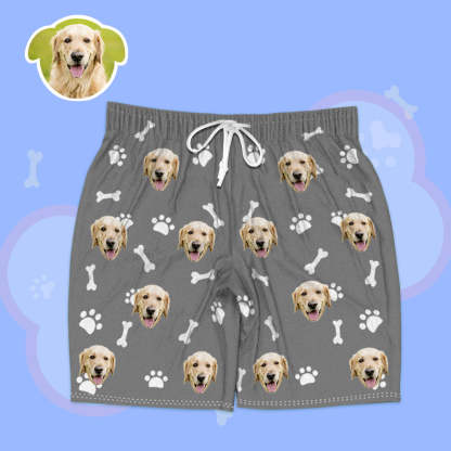 Geschenk Für Hundevater Hundemutter Custom Hundegesicht Kurzarm Sommer Pyjamas Geschenke Für Paare Lustige Geschenke