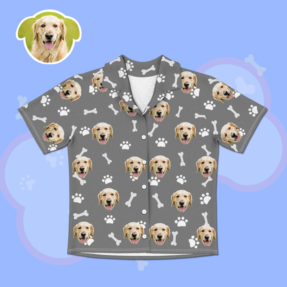 Geschenk Für Hundevater Hundemutter Custom Hundegesicht Kurzarm Sommer Pyjamas Geschenke Für Paare Lustige Geschenke