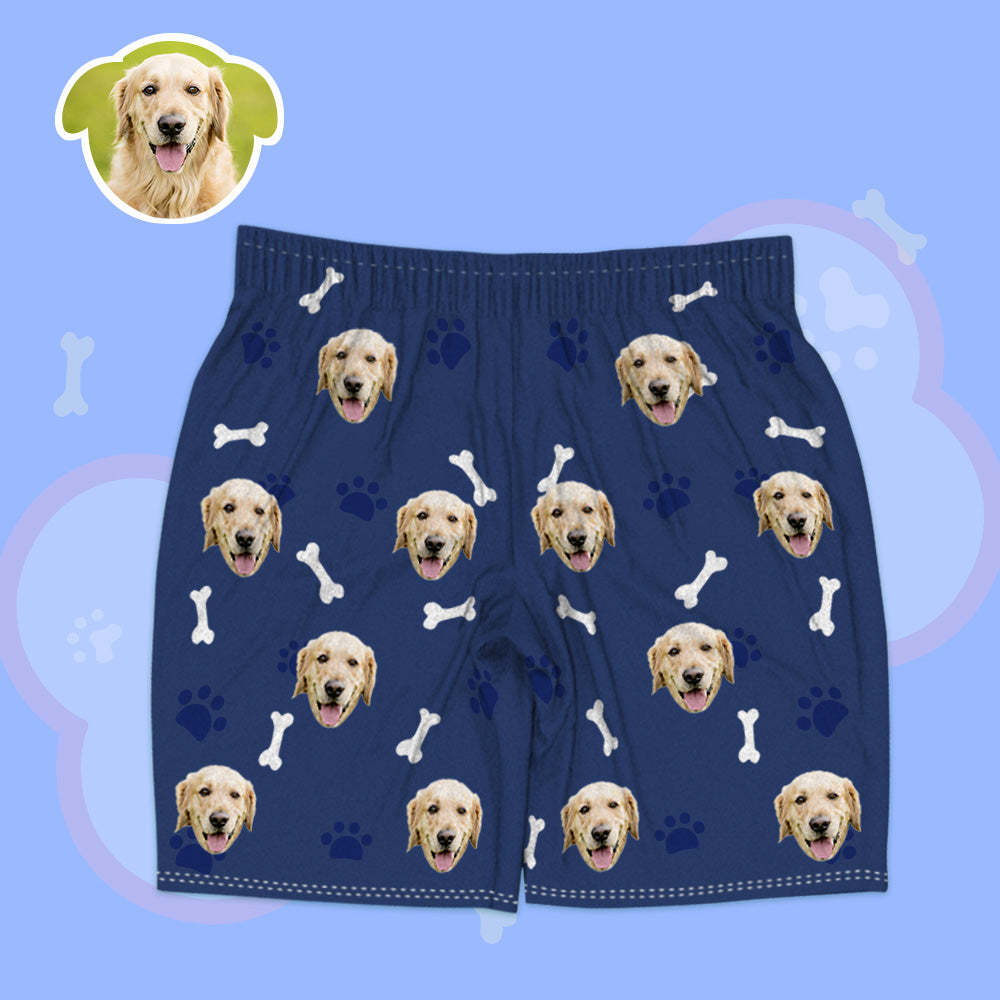 Personalisierte Hund Gesicht Kurzarm Pyjamas Custom Hund Foto Pyjamas Kurze Hund Pyjamas