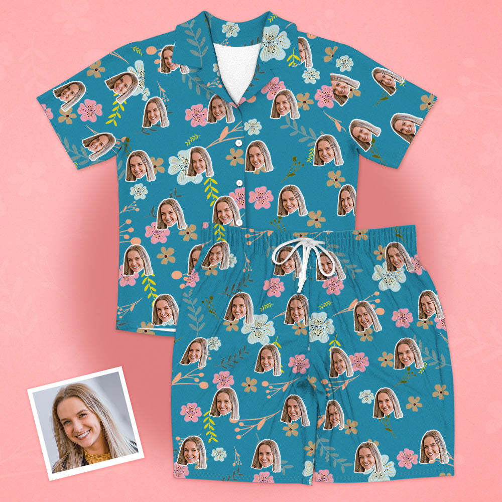 Personalisierte Foto T-Shirts Pyjamas Gesicht Pyjamas Geschenk für den Partner