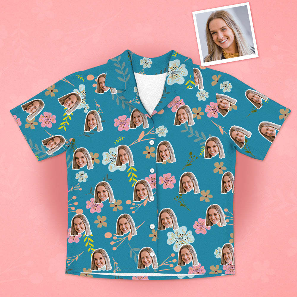 Personalisierte Foto T-Shirts Pyjamas Gesicht Pyjamas Geschenk für den Partner
